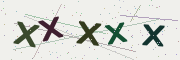 Anti-spam picture showing 5 letters and numbers